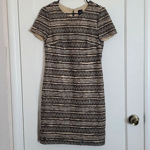 Saks Fifth Ave Black Label Lace Striped Dress